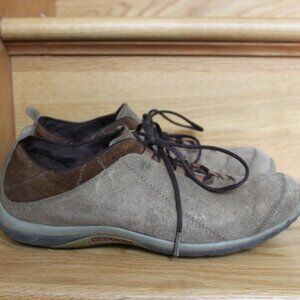 Merrell Ellipse Canteen Brown Suede Women's Lace Up Shoes 10 Brown